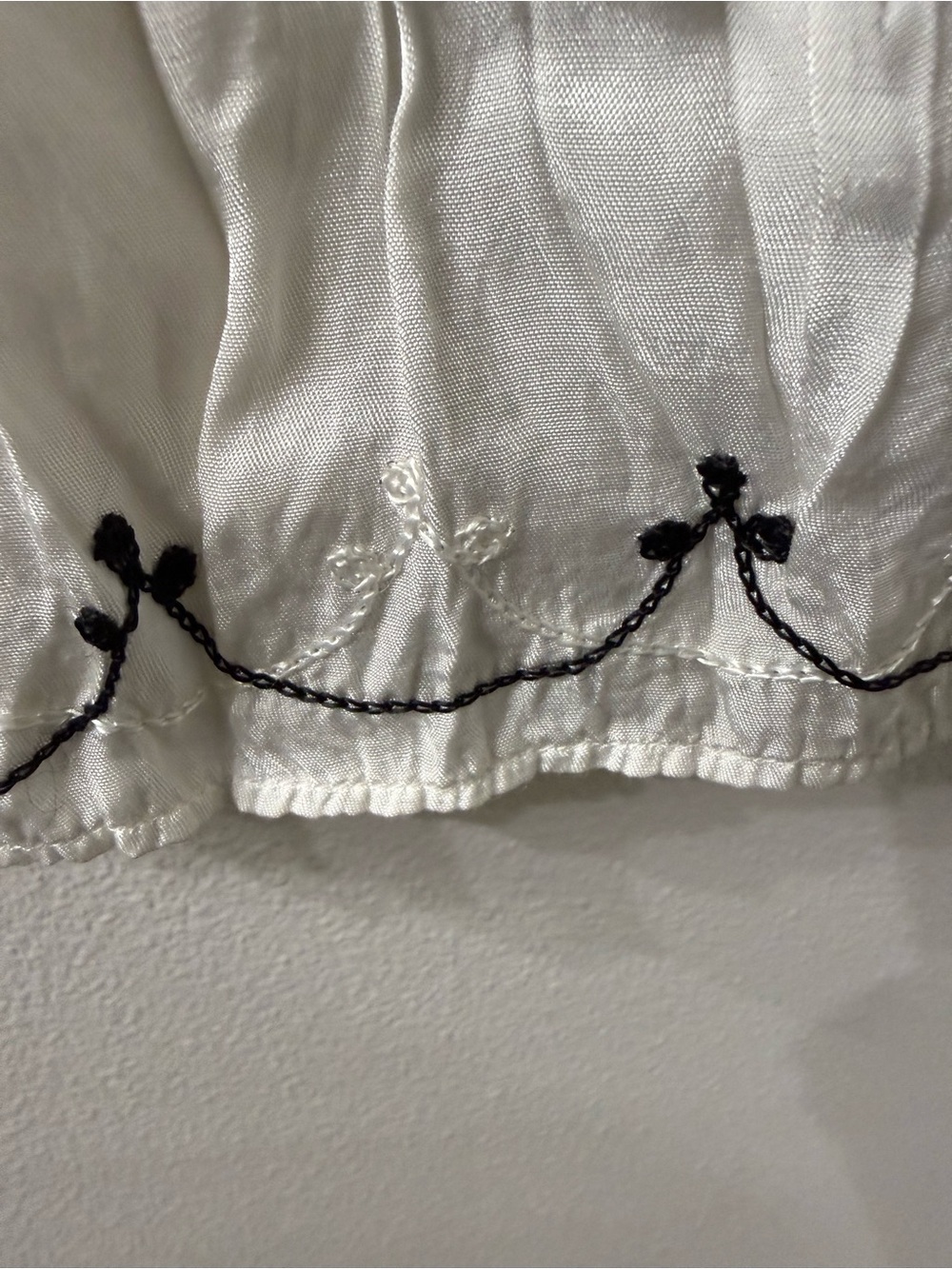 Young Threads Boho Embroidered Tiered Maxi Skirt โ White NWT LG - Picture 3 of 8